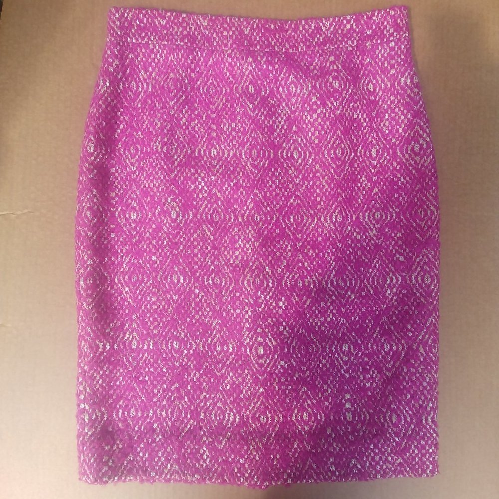 J Crew pink wool blend No. 2 Pencil skirt Size 4